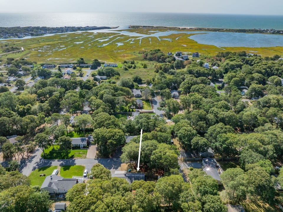Aerial view of property