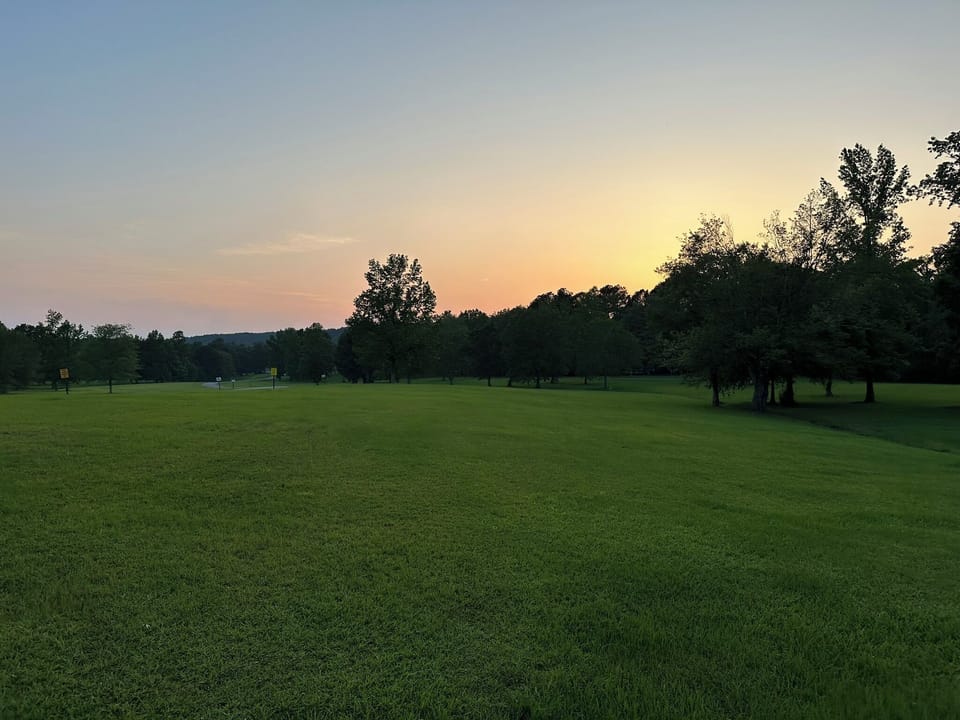 Sunset at Arrowhead Park - right across the street