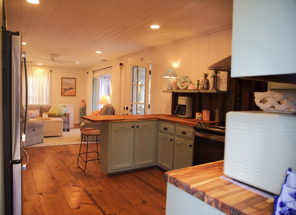 Kitchen and Living Room on Main Level 