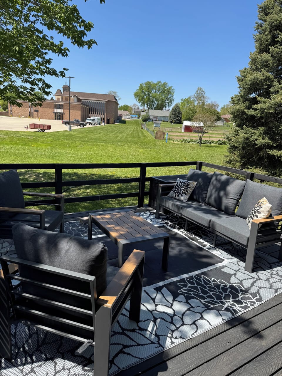 Enjoy beautiful deck and grill area