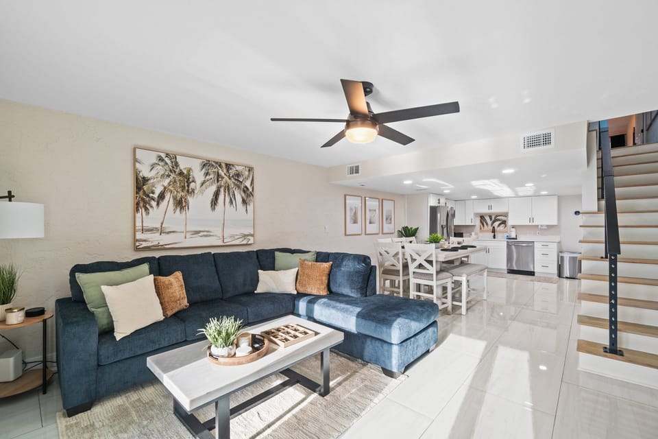 open concept living room