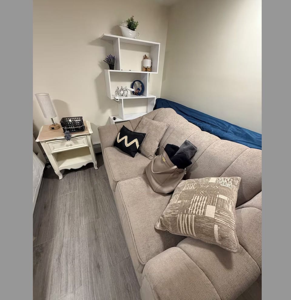 Couch in bedroom