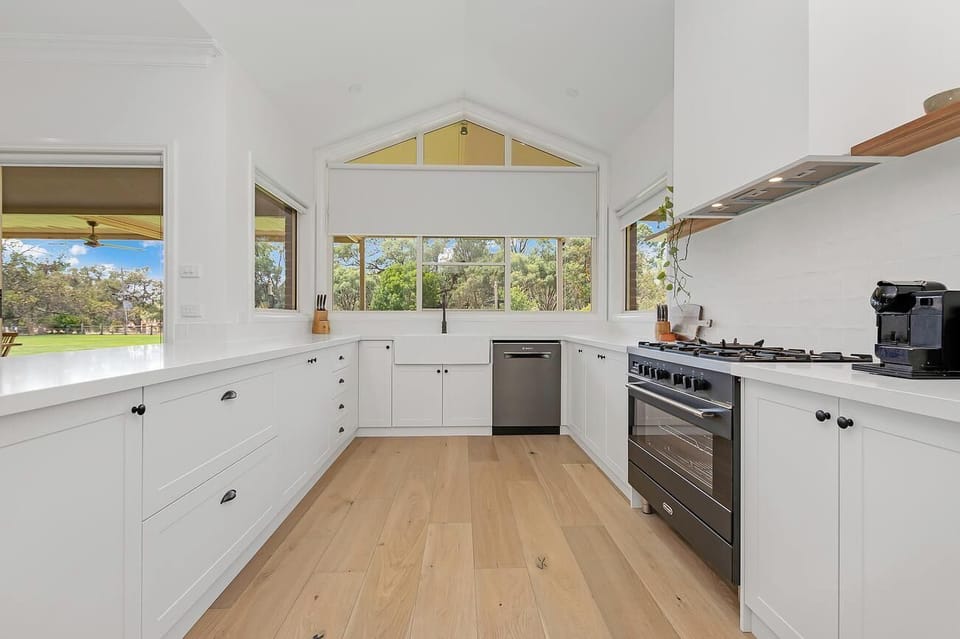 Large kitchen open living