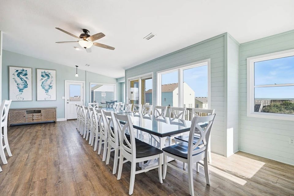 Top-Level Dining Room with Table (seats 13)