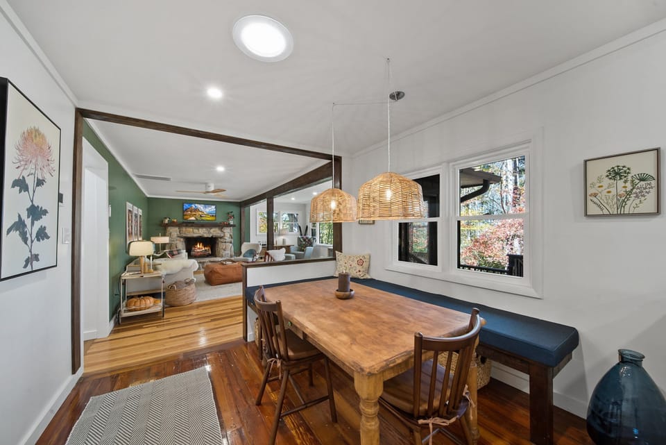 Dining Table with Bench and Chairs