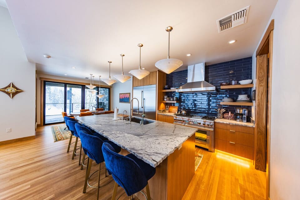 Fully Equipped Kitchen with Island Seating