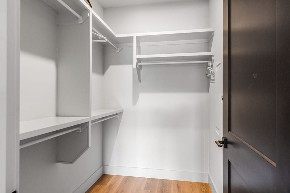 Walk-in closet.