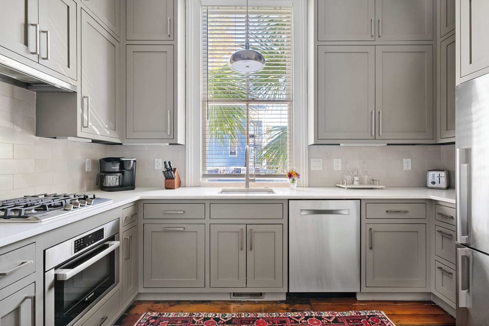 Chef-inspired kitchen featuring luxury appliances and elegant designer finishes.