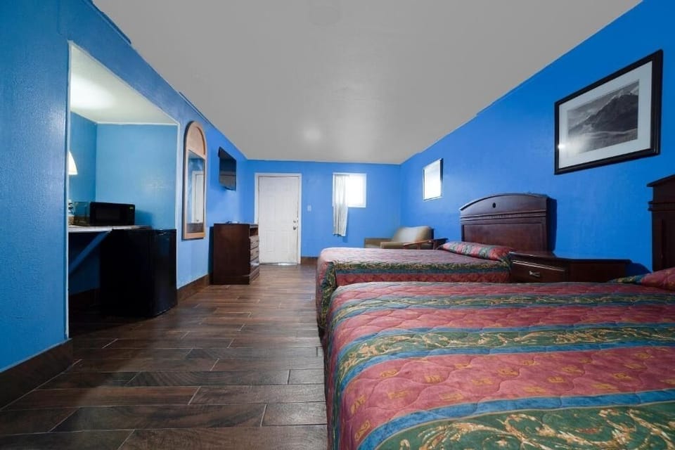 Walk into a spacious room perfect for families and friends.