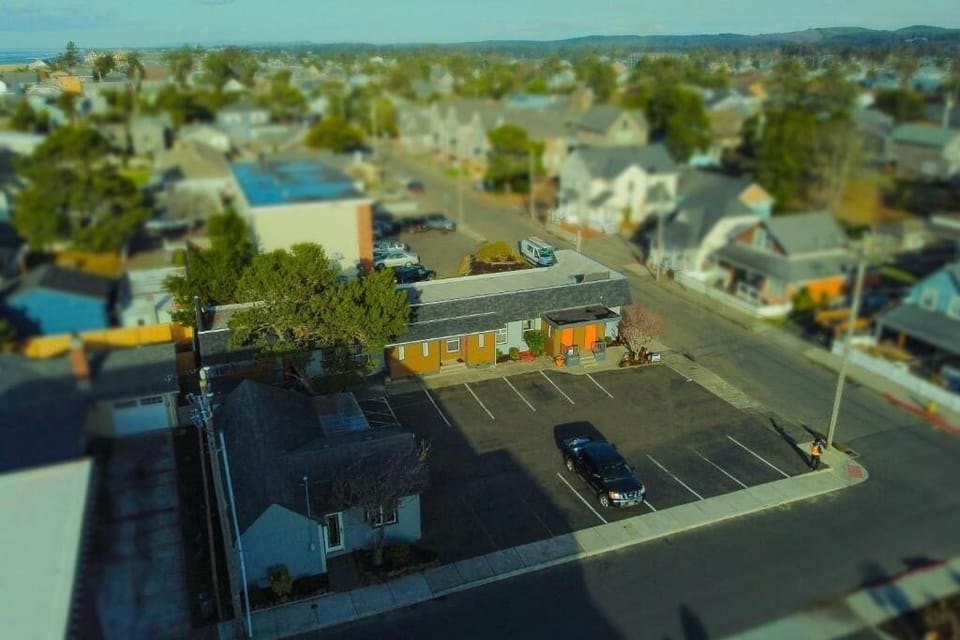 Aerial view of the property