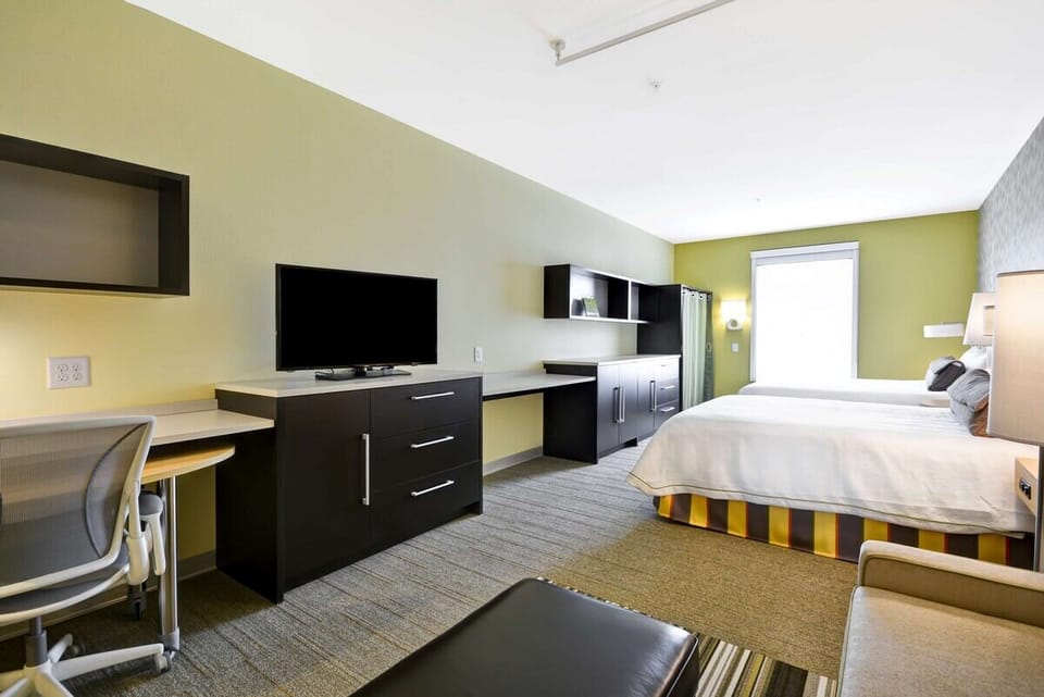 Unwind with movie nights and plenty of storage space.