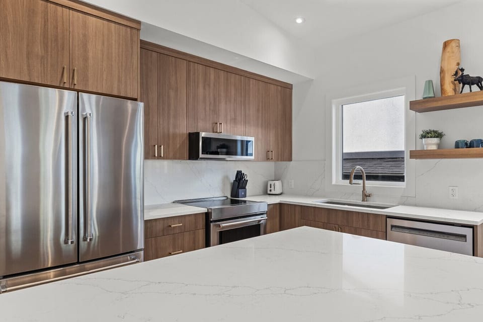 This fully stock gourmet kitchen is a chef`s dream
