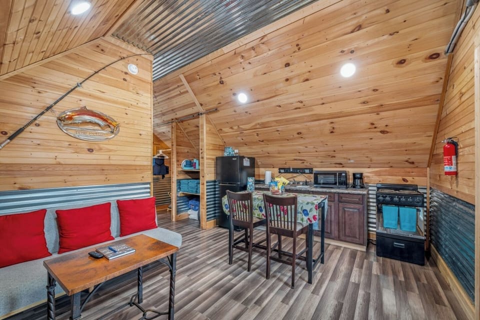 Cozy and inviting—an open space to cook, dine, and relax after a day of adventure!