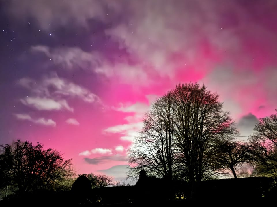 The Northern Lights above The Coach House