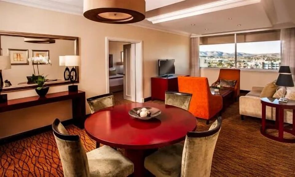 Gather for drinks and conversation in a spacious living area.