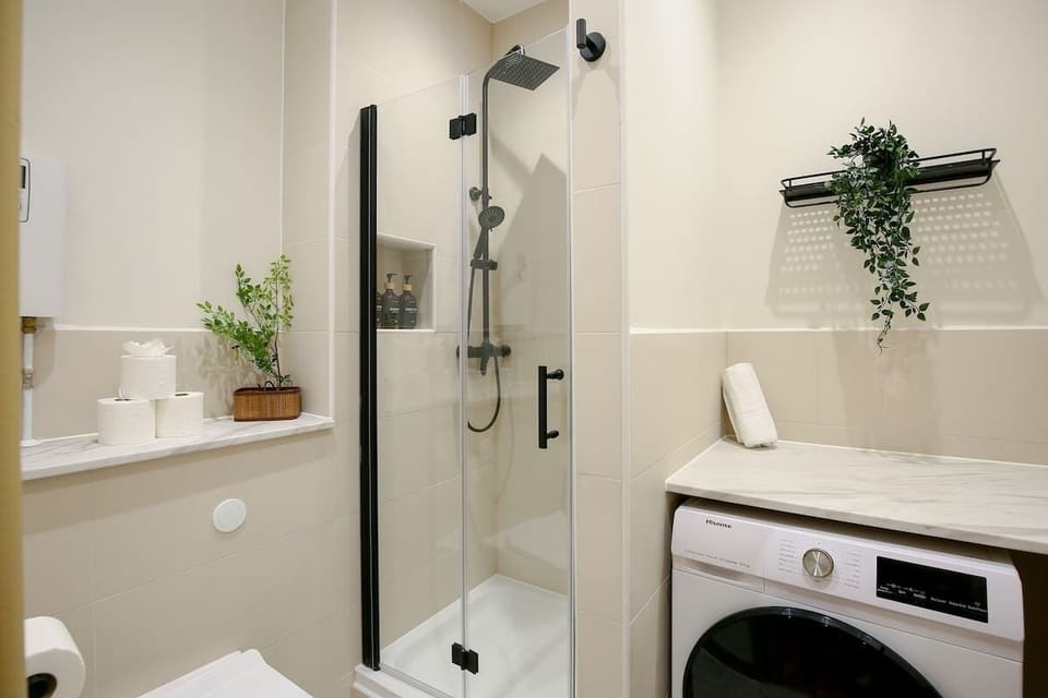 Shower and washer / dryer