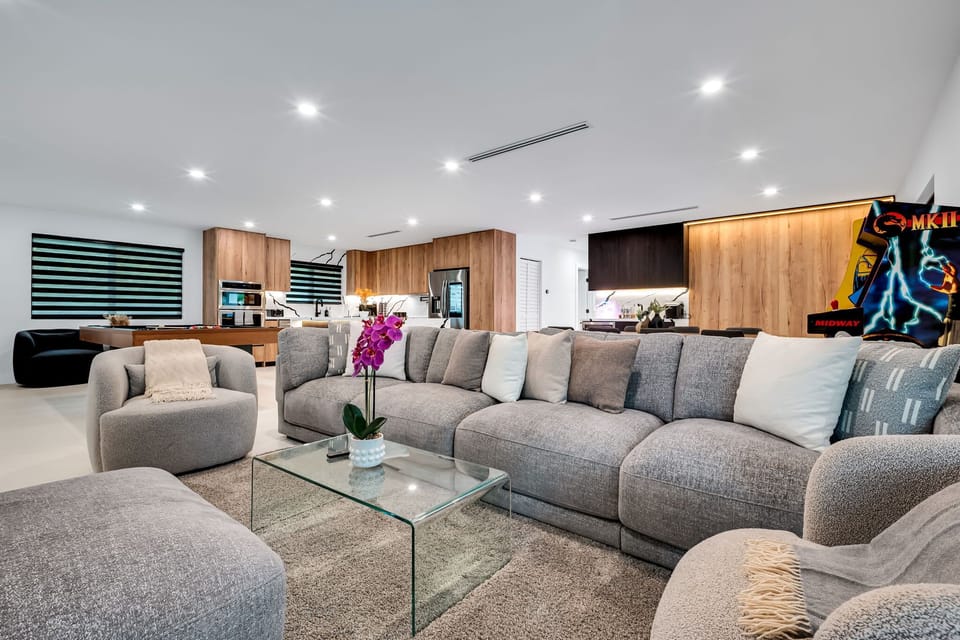 Spacious living room for gathering