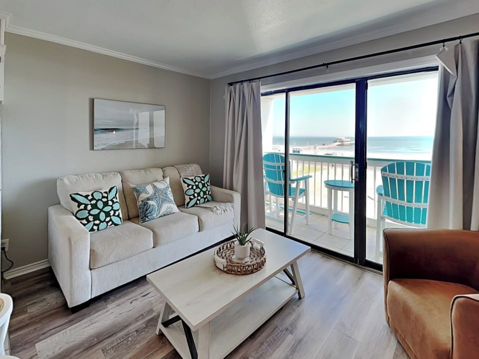 Living Room - Direct Balcony Access, Queen Sleeper Sofa