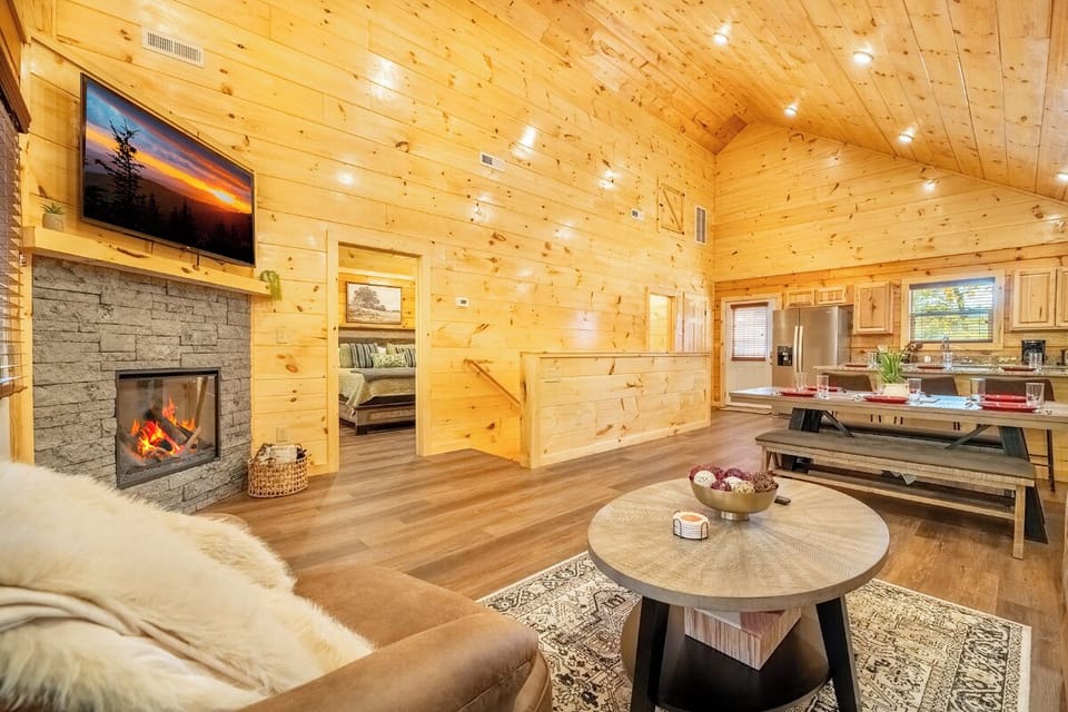 Enchanted Pines' cozy living area