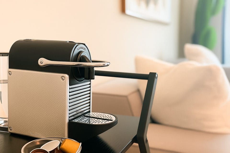 Your own Nespresso coffee corner—perfect for slow mornings.