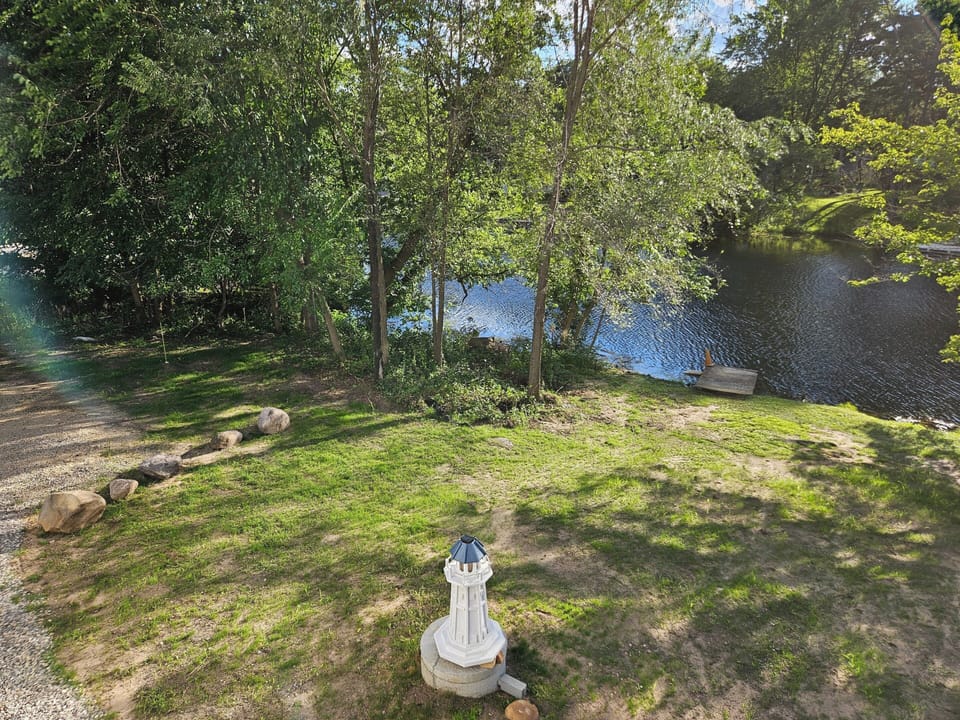 Lakefront view from deck