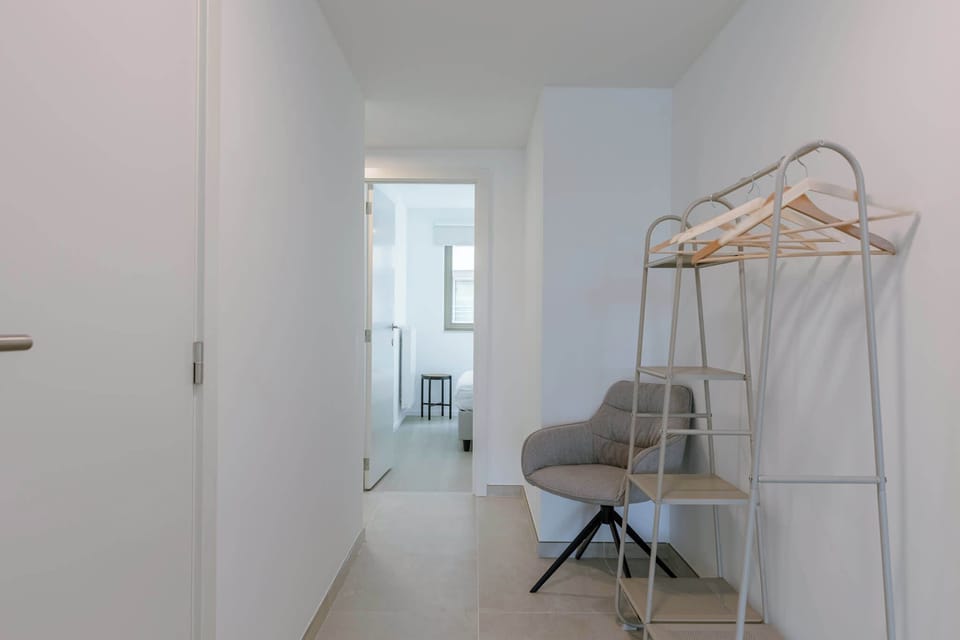 Hallway to bedroom area