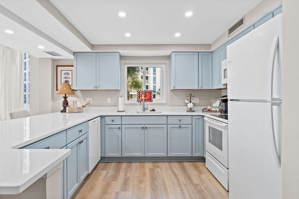 Spacious open kitchen.