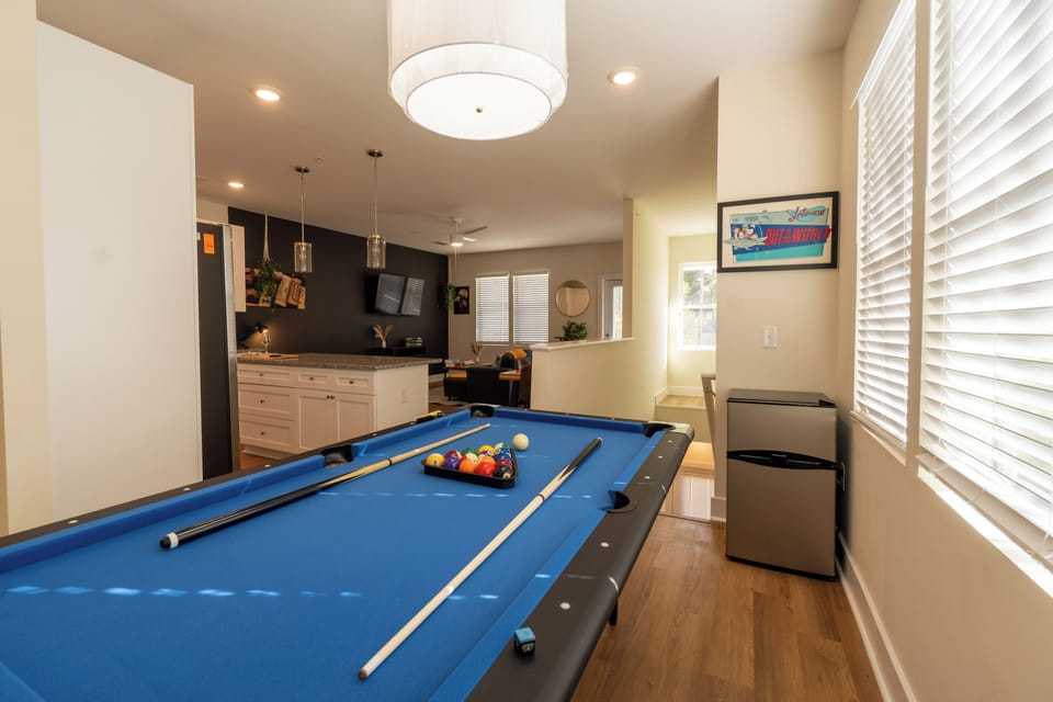 Game on! Enjoy friendly matches on our ping pong table