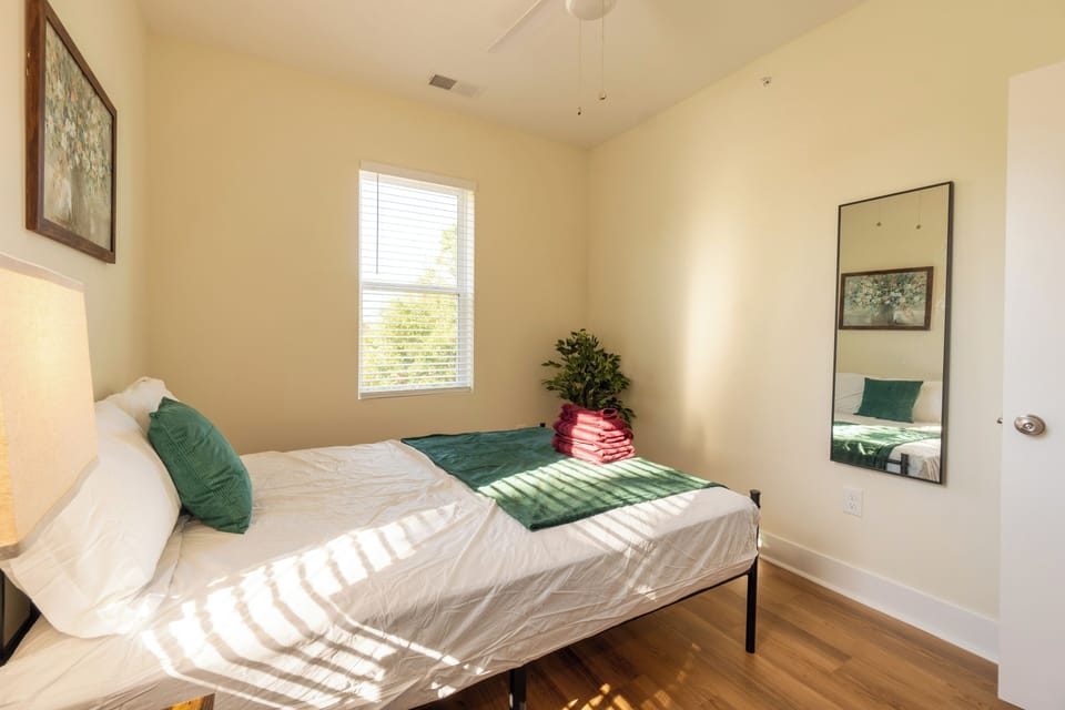 Unwind in a clean, serene space made for deep rest