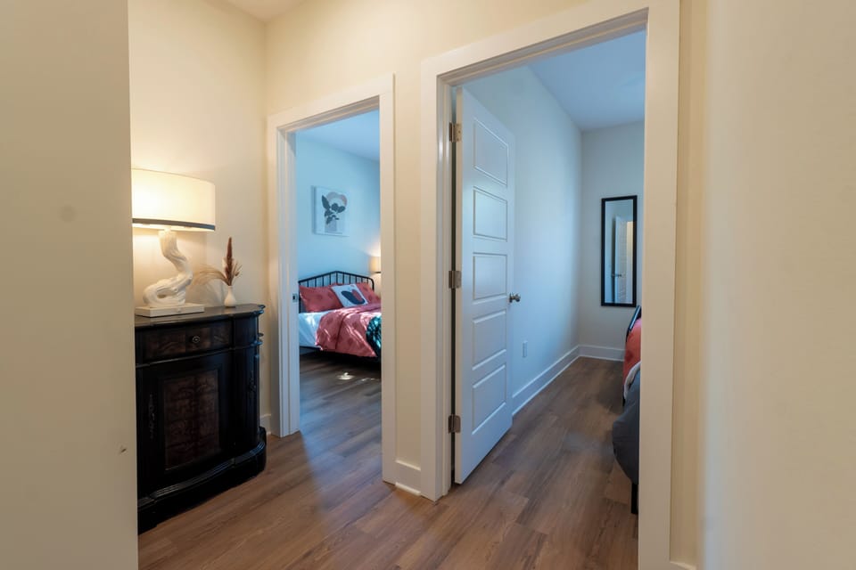 A welcoming passage that leads you to your private rooms