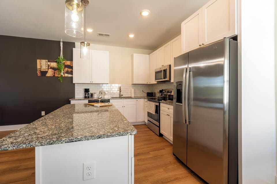 Enjoy easy meal prep in this thoughtfully designed kitchen
