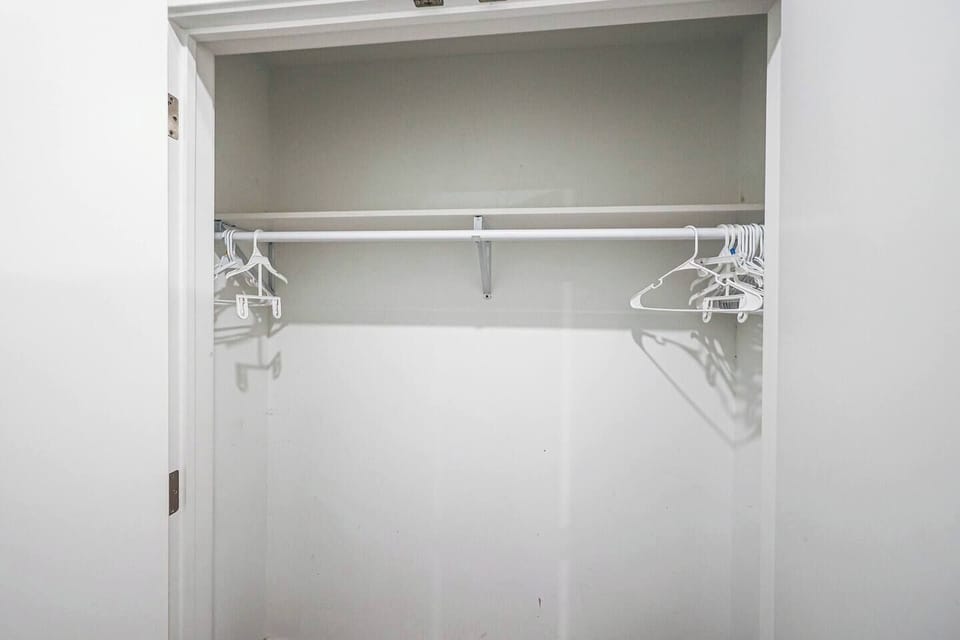 Ample closet space to unpack and settle in comfortably #StayUnpacked #NoSuitcaseLiving