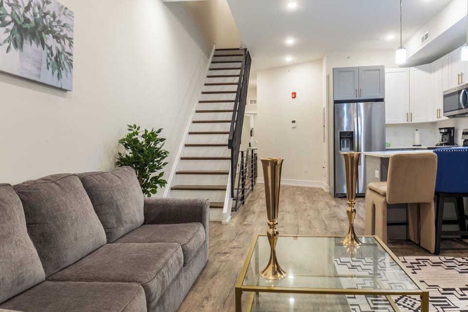 Our living room is designed for ultimate relaxation, featuring a roomy sectional couch and a large TV for a cozy, cinematic experience.
#ComfortAndStyle #HomeEntertainment #RelaxInStyle