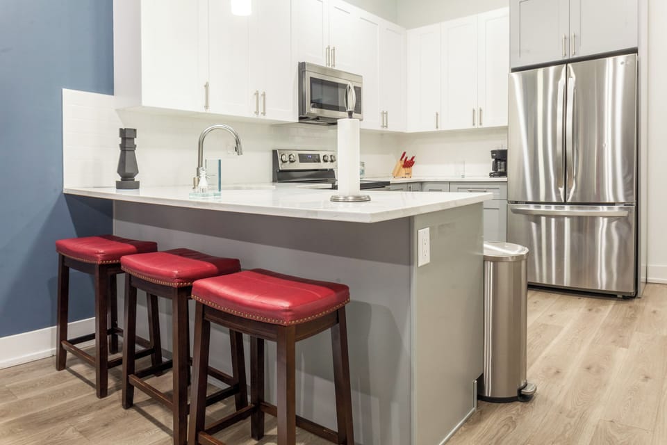 A fully-equipped kitchen ready for your culinary creations.