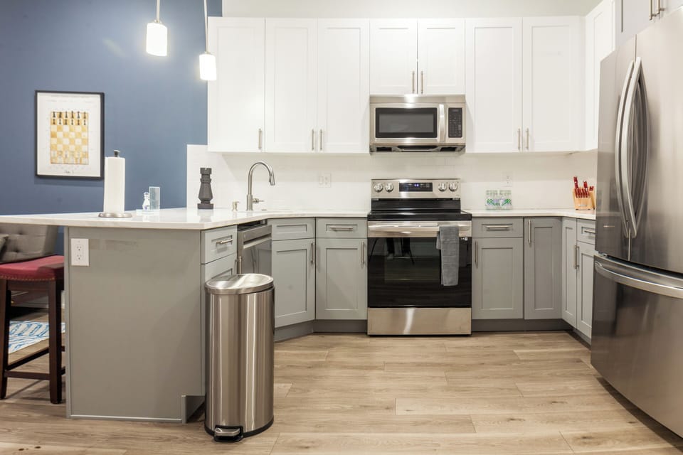 A fully-equipped kitchen ready for your culinary creations.