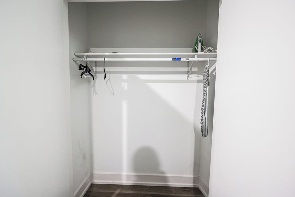 A convenient laundry setup for your stay

