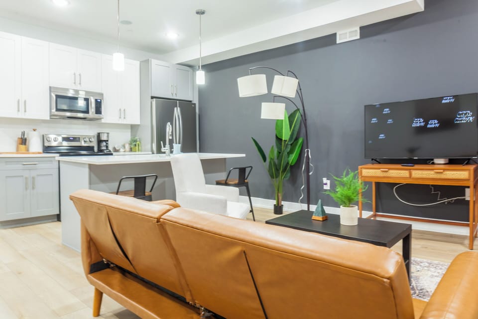 Comfortable seating arranged for conversation and relaxation.


