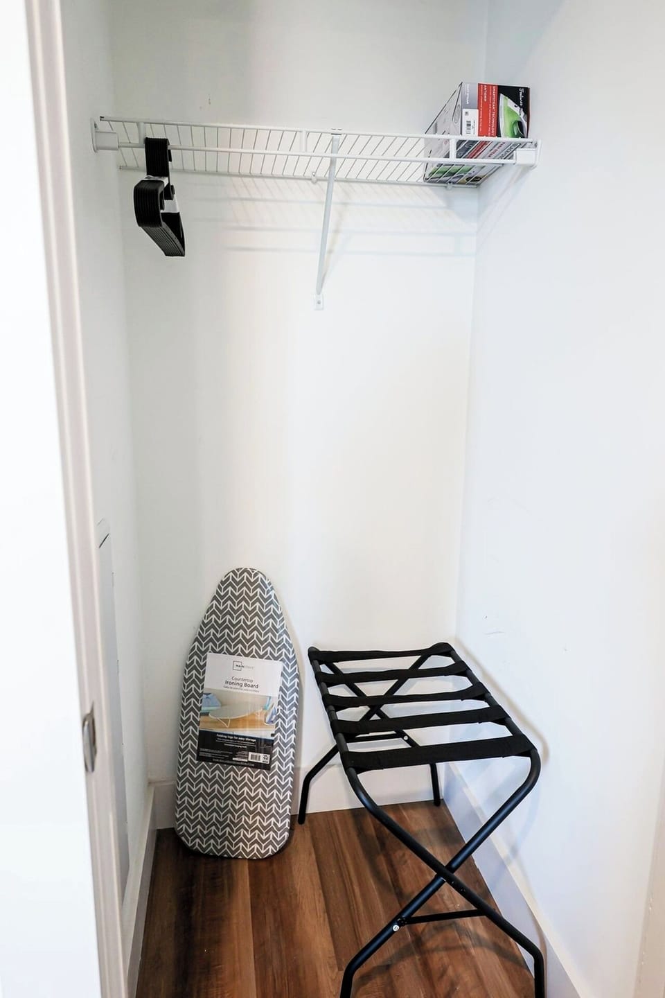 Iron board and things are provided