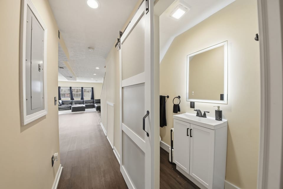 Indoors, Architecture, Building, Corridor, Sink