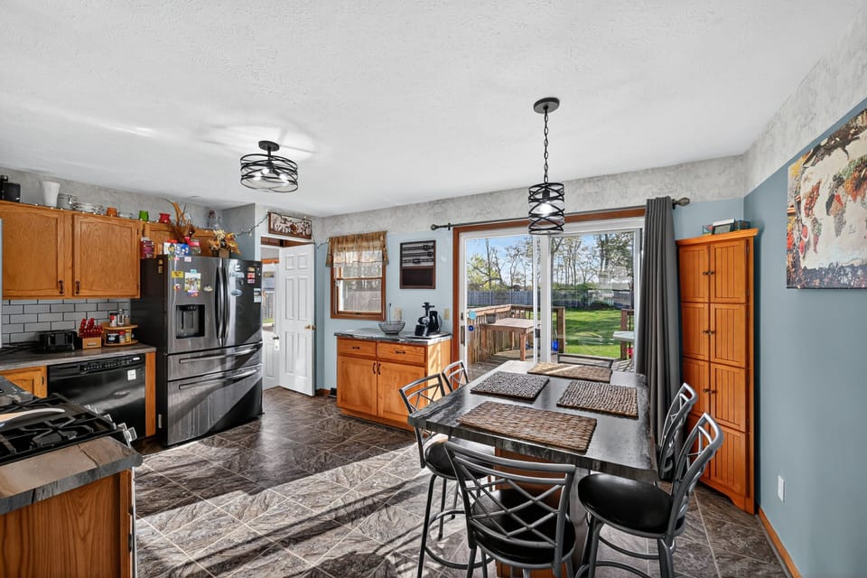 Indoors, Floor, Flooring, Kitchen, Lamp