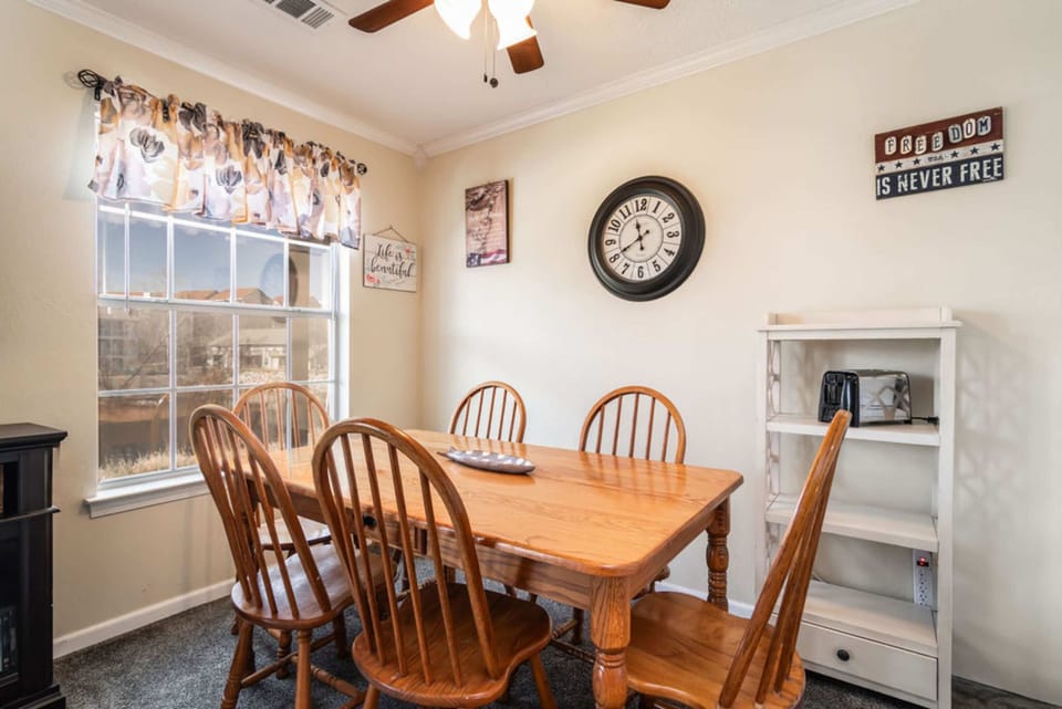 Make mealtime memories together at the dining table, seating 6​