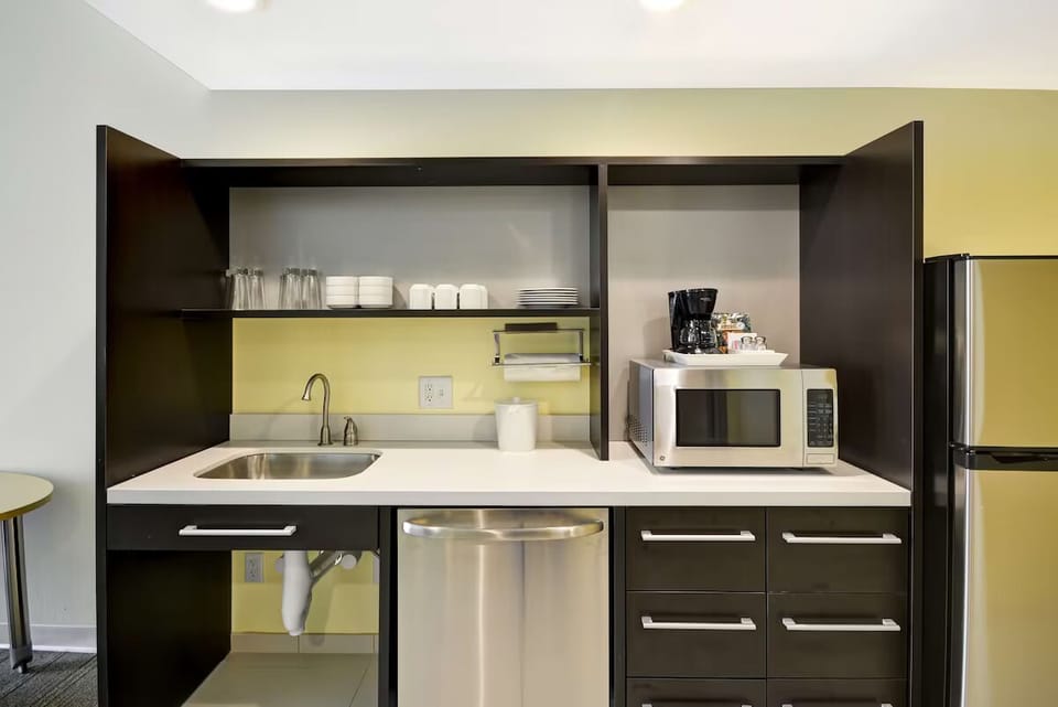 Settle in with a clean kitchenette and essentials for longer stays.