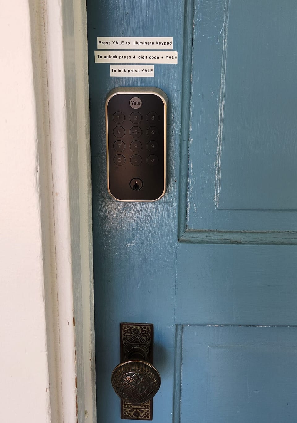 front door keypad