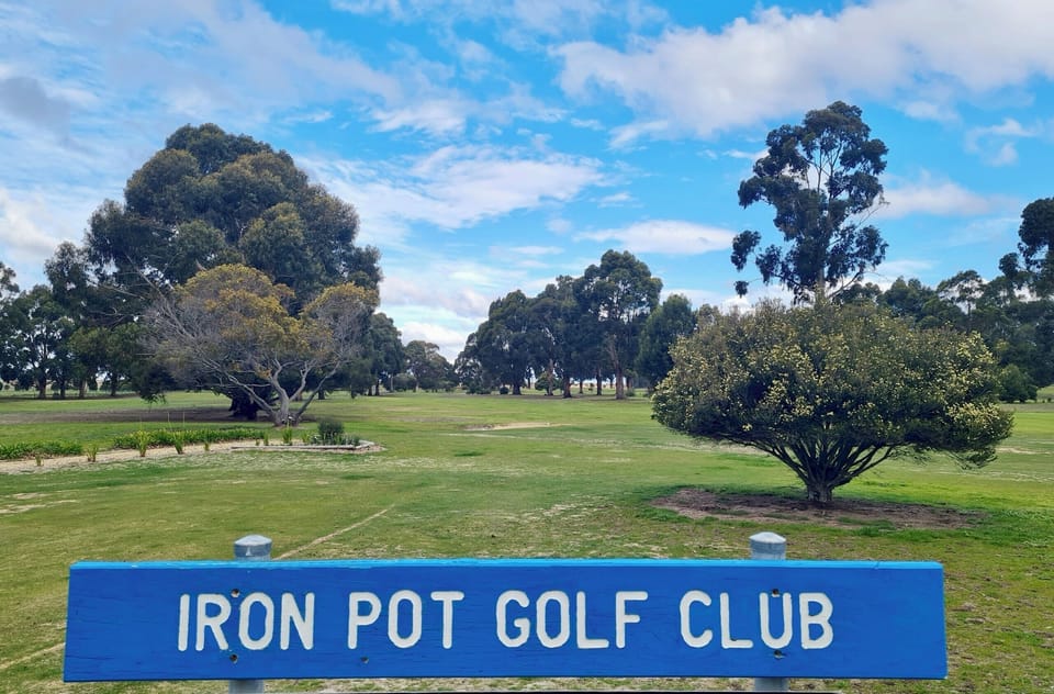 Nearby golf course
