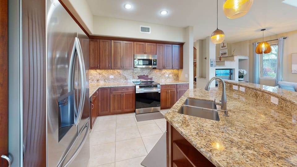 Enjoy cooking delicious island inspired meals in the gourmet Kitchen