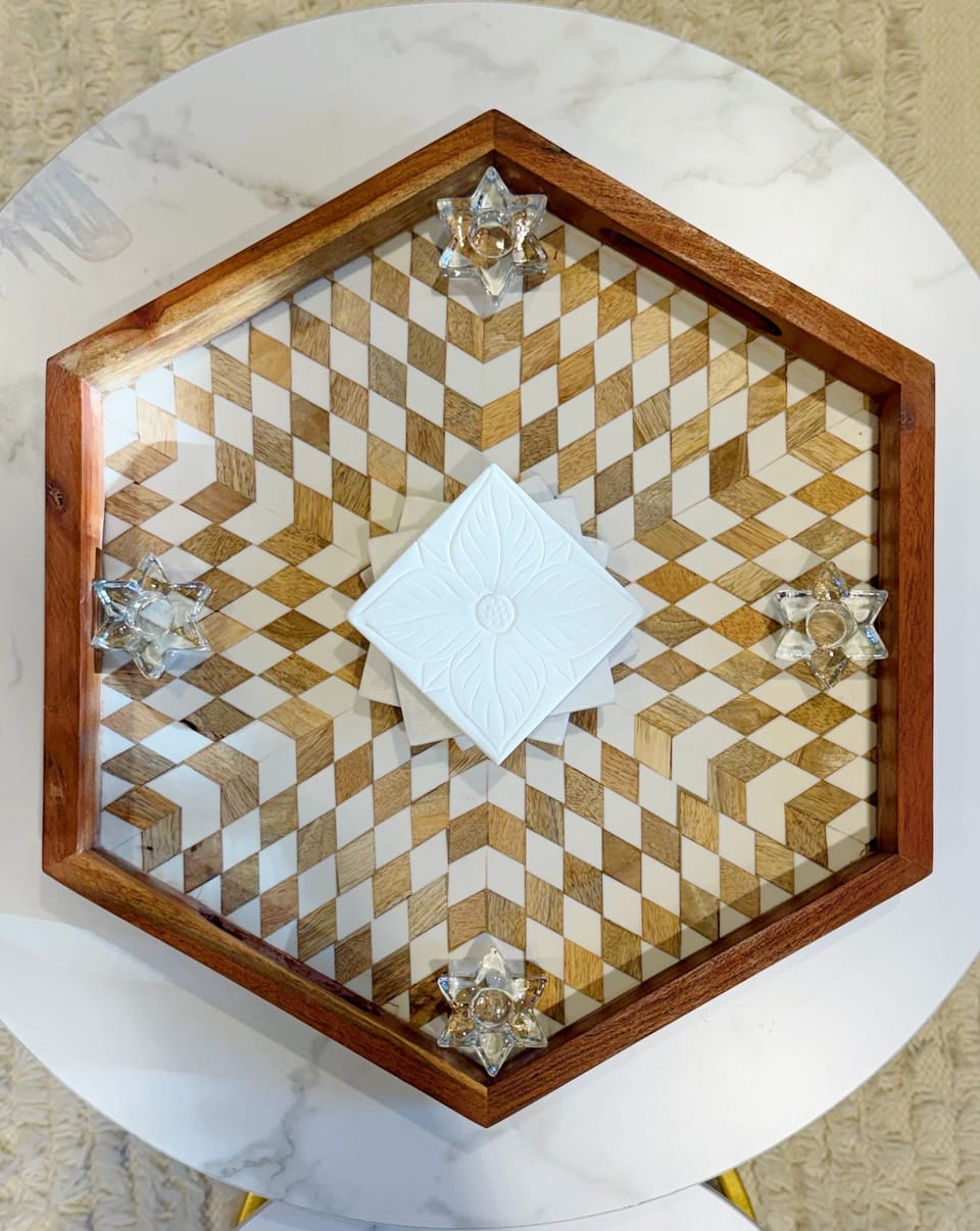 Tray in Family Room