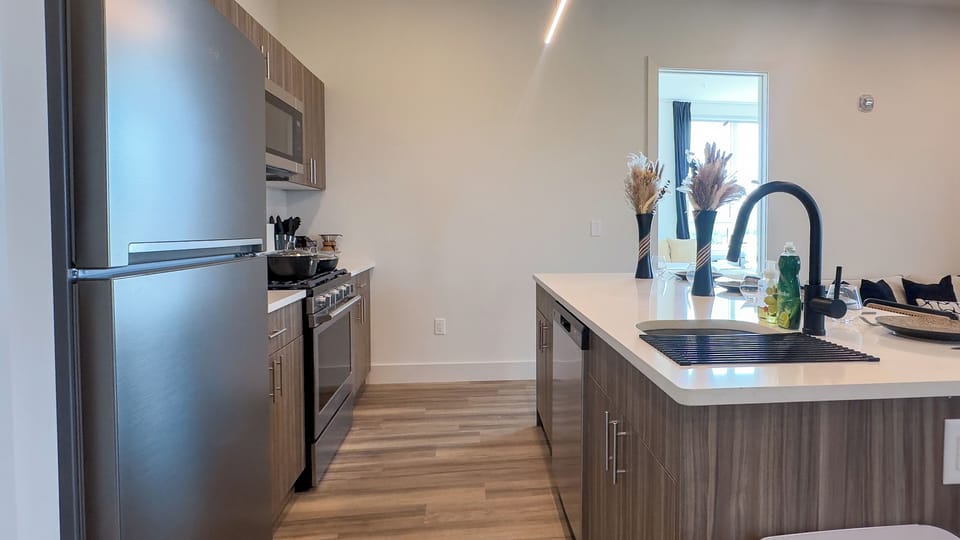 Spacious countertops make meal prep effortless and inviting ✨