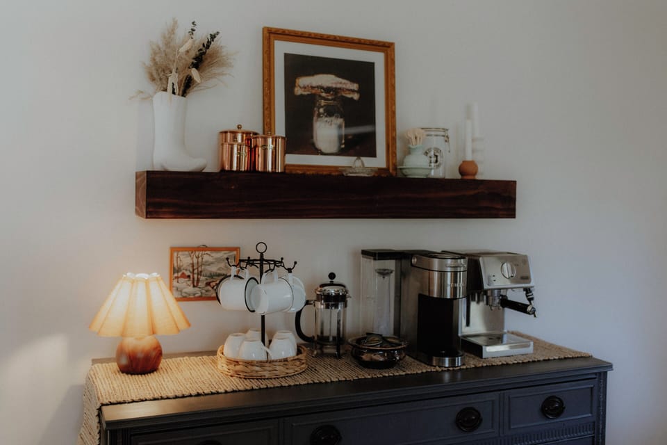 Custom coffee bar with options for all caffeine lovers
