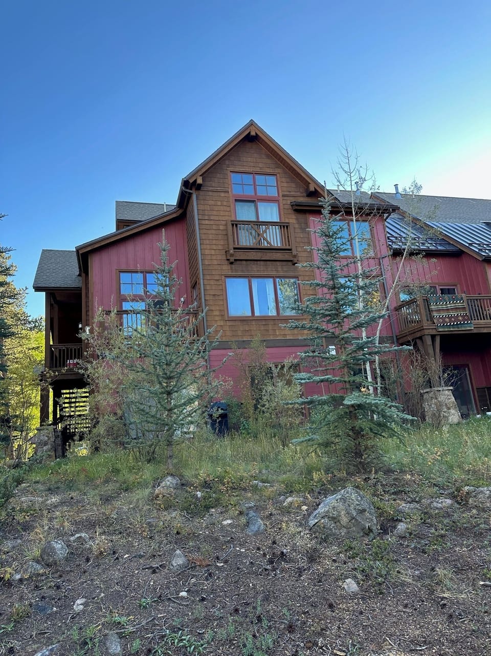 Every house has a rear view, this is ours from just above the river front.