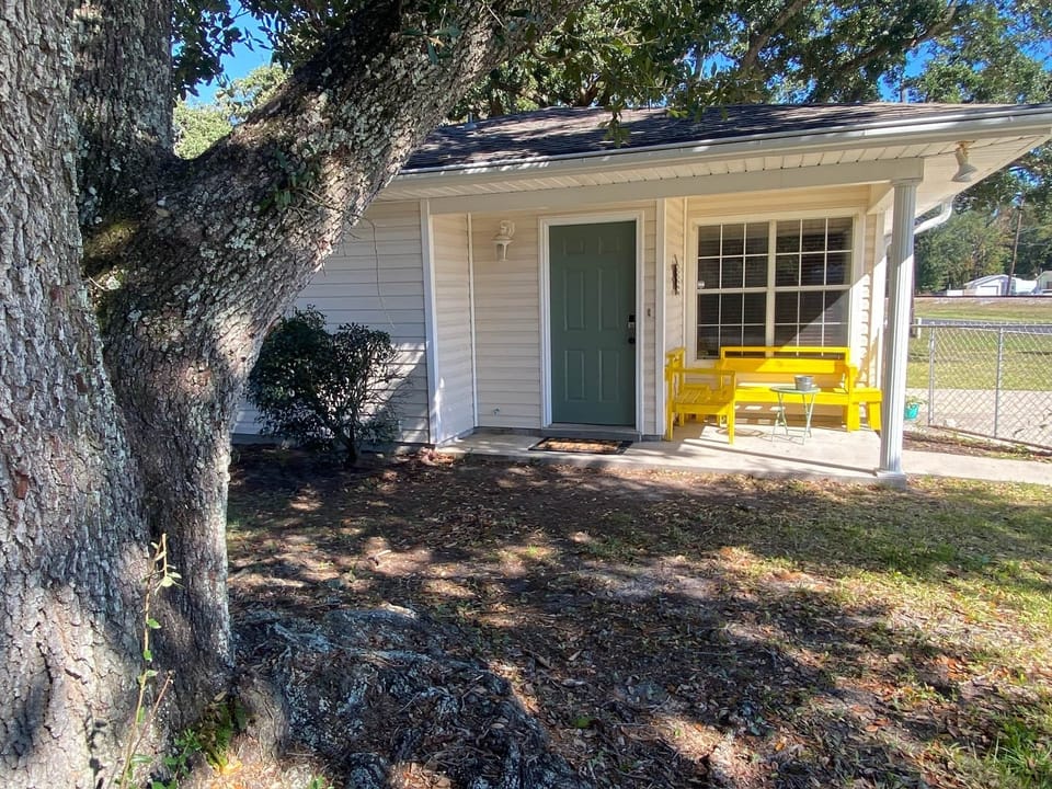 Front Door and Tree